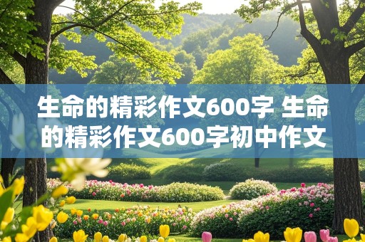 生命的精彩作文600字 生命的精彩作文600字初中作文