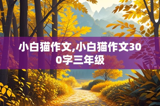 小白猫作文,小白猫作文300字三年级