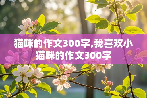 猫咪的作文300字,我喜欢小猫咪的作文300字