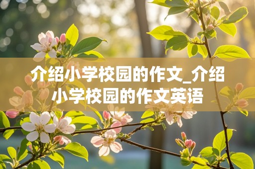 介绍小学校园的作文_介绍小学校园的作文英语