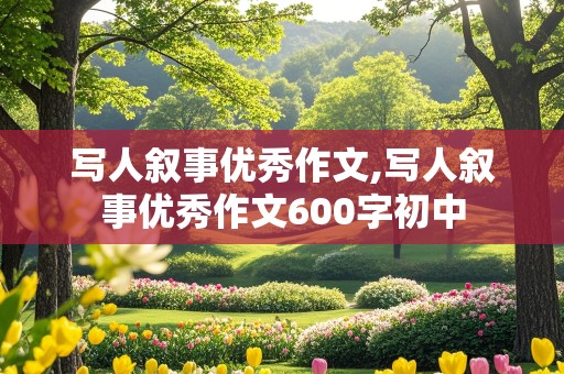 写人叙事优秀作文,写人叙事优秀作文600字初中