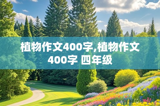 植物作文400字,植物作文400字 四年级