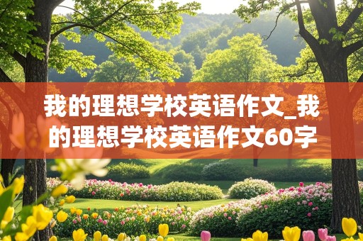 我的理想学校英语作文_我的理想学校英语作文60字