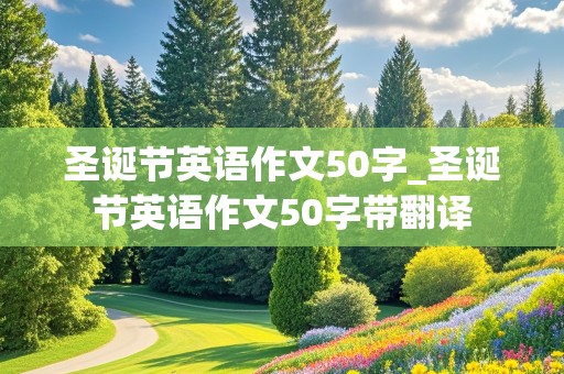 圣诞节英语作文50字_圣诞节英语作文50字带翻译