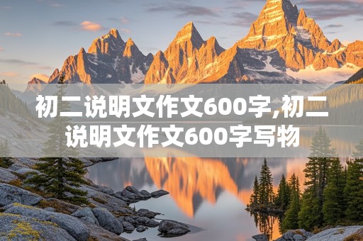 初二说明文作文600字,初二说明文作文600字写物