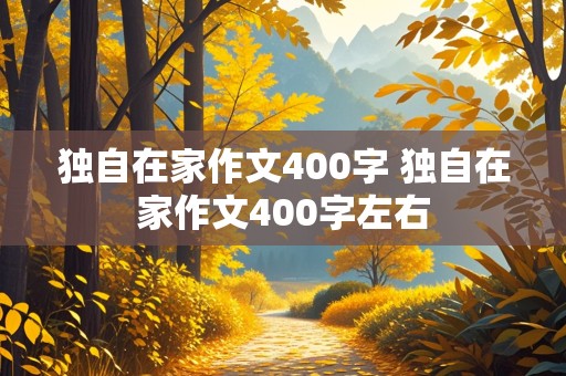 独自在家作文400字 独自在家作文400字左右