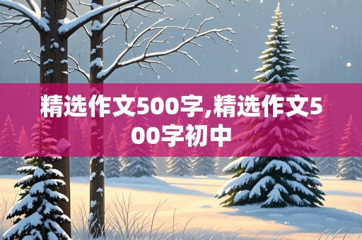 精选作文500字,精选作文500字初中