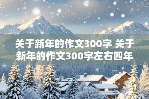 关于新年的作文300字 关于新年的作文300字左右四年级