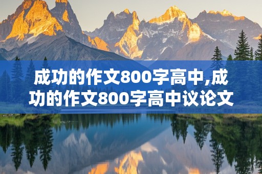 成功的作文800字高中,成功的作文800字高中议论文