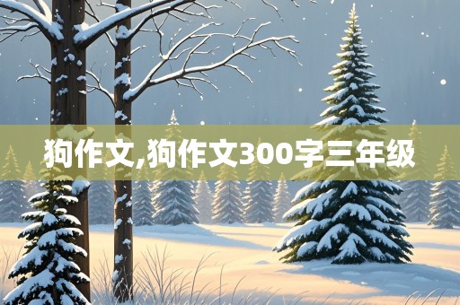 狗作文,狗作文300字三年级