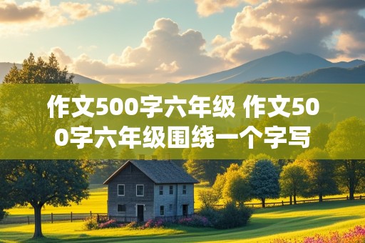 作文500字六年级 作文500字六年级围绕一个字写