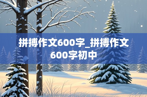 拼搏作文600字_拼搏作文600字初中