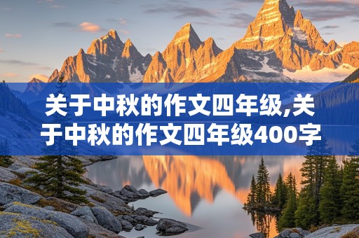 关于中秋的作文四年级,关于中秋的作文四年级400字