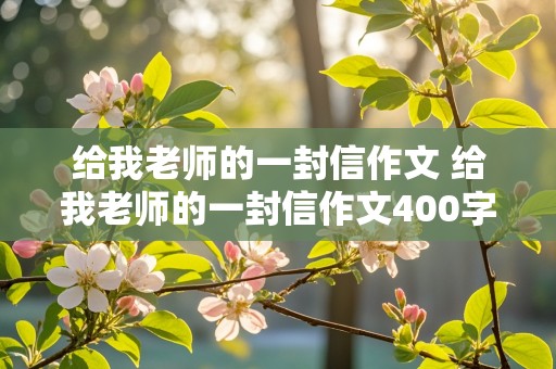 给我老师的一封信作文 给我老师的一封信作文400字