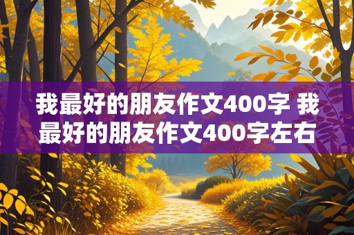 我最好的朋友作文400字 我最好的朋友作文400字左右