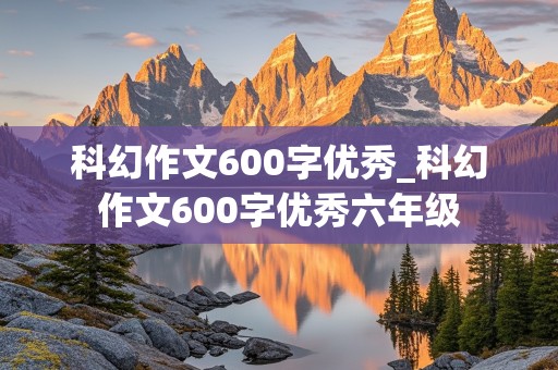 科幻作文600字优秀_科幻作文600字优秀六年级