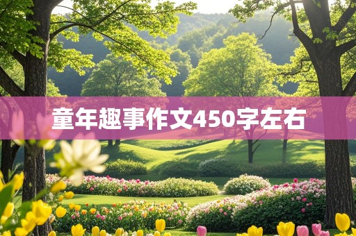 童年趣事作文450字左右