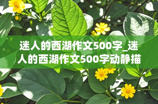 迷人的西湖作文500字_迷人的西湖作文500字动静描写