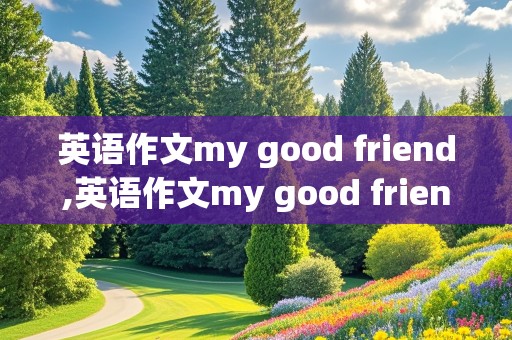 英语作文my good friend,英语作文my good friend80字