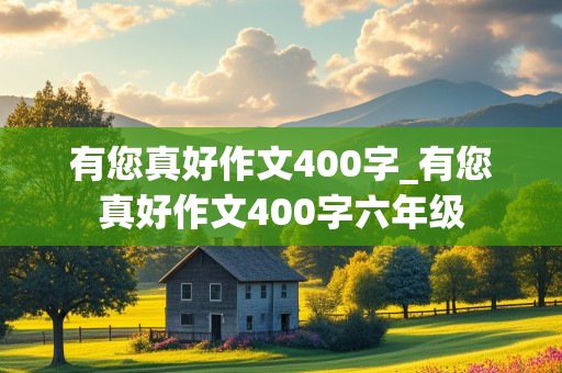 有您真好作文400字_有您真好作文400字六年级