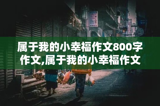 属于我的小幸福作文800字作文,属于我的小幸福作文800字作文初一