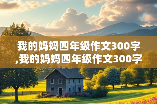 我的妈妈四年级作文300字,我的妈妈四年级作文300字优秀作文