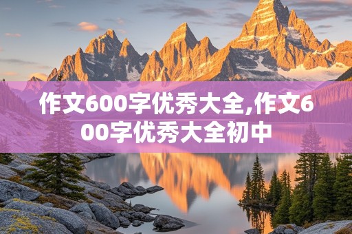 作文600字优秀大全,作文600字优秀大全初中