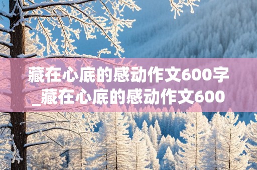 藏在心底的感动作文600字_藏在心底的感动作文600字初中