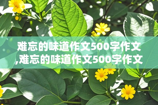 难忘的味道作文500字作文,难忘的味道作文500字作文初一