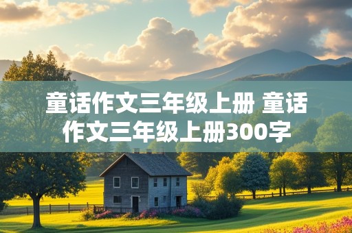 童话作文三年级上册 童话作文三年级上册300字