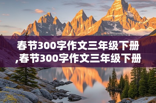 春节300字作文三年级下册,春节300字作文三年级下册5个自然