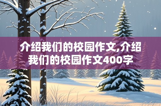 介绍我们的校园作文,介绍我们的校园作文400字