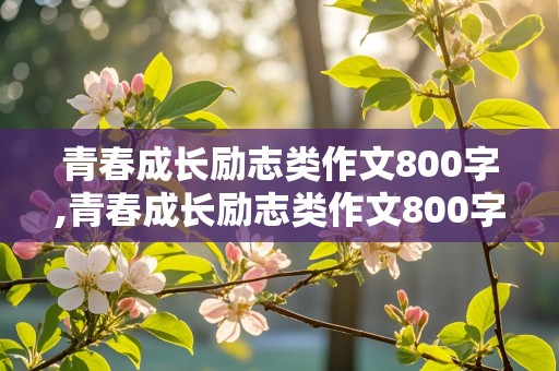 青春成长励志类作文800字,青春成长励志类作文800字记叙文