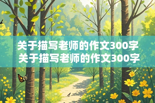 关于描写老师的作文300字 关于描写老师的作文300字左右