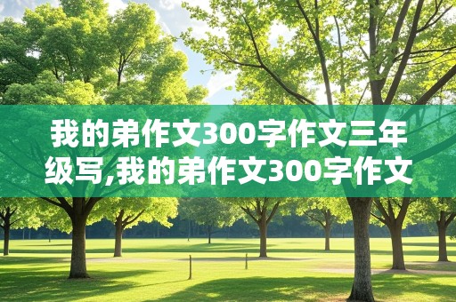 我的弟作文300字作文三年级写,我的弟作文300字作文三年级写外貌