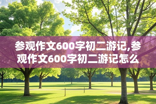 参观作文600字初二游记,参观作文600字初二游记怎么写