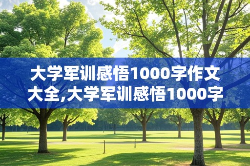 大学军训感悟1000字作文大全,大学军训感悟1000字作文大全图片