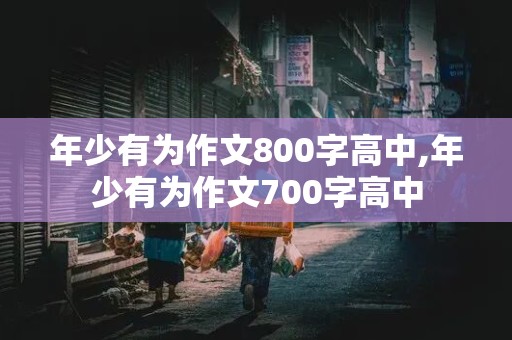 年少有为作文800字高中,年少有为作文700字高中