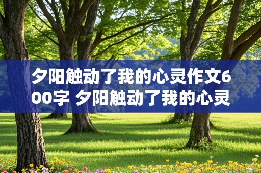 夕阳触动了我的心灵作文600字 夕阳触动了我的心灵作文600字初中