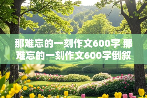 那难忘的一刻作文600字 那难忘的一刻作文600字倒叙怎么写