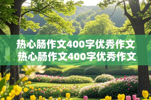 热心肠作文400字优秀作文 热心肠作文400字优秀作文三年级