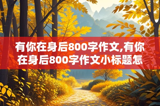 有你在身后800字作文,有你在身后800字作文小标题怎么写