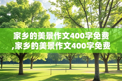 家乡的美景作文400字免费,家乡的美景作文400字免费广东廉江