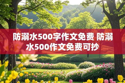 防溺水500字作文免费 防溺水500作文免费可抄