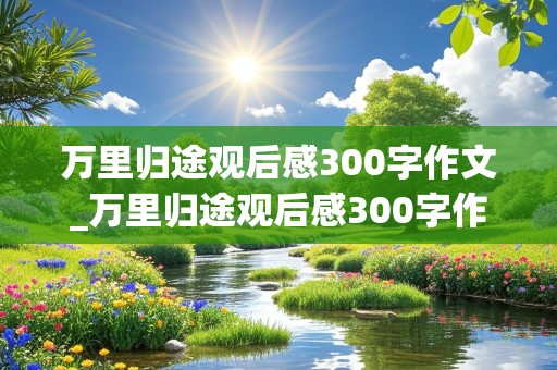 万里归途观后感300字作文_万里归途观后感300字作文怎么写