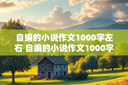 自编的小说作文1000字左右 自编的小说作文1000字左右怎么写