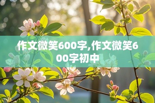 作文微笑600字,作文微笑600字初中