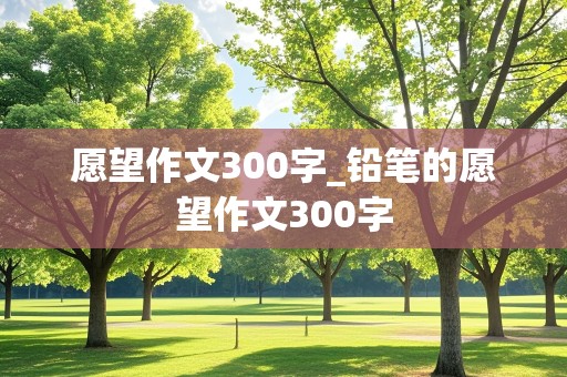 愿望作文300字_铅笔的愿望作文300字