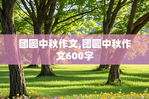 团圆中秋作文,团圆中秋作文600字