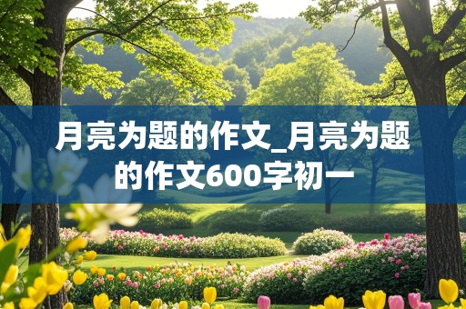 月亮为题的作文_月亮为题的作文600字初一